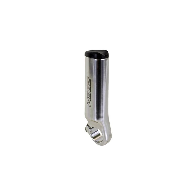 Foto van Zoom handvatten bar end 22.2mm aluminium zilver per 2 stuks