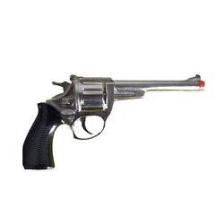 Foto van Verkleed speelgoed revolver/pistool metaal 8 schots - verkleedattributen