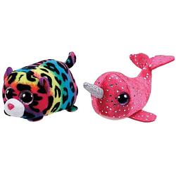 Foto van Ty - knuffel - teeny ty's - jelly leopard & nelly narwhal