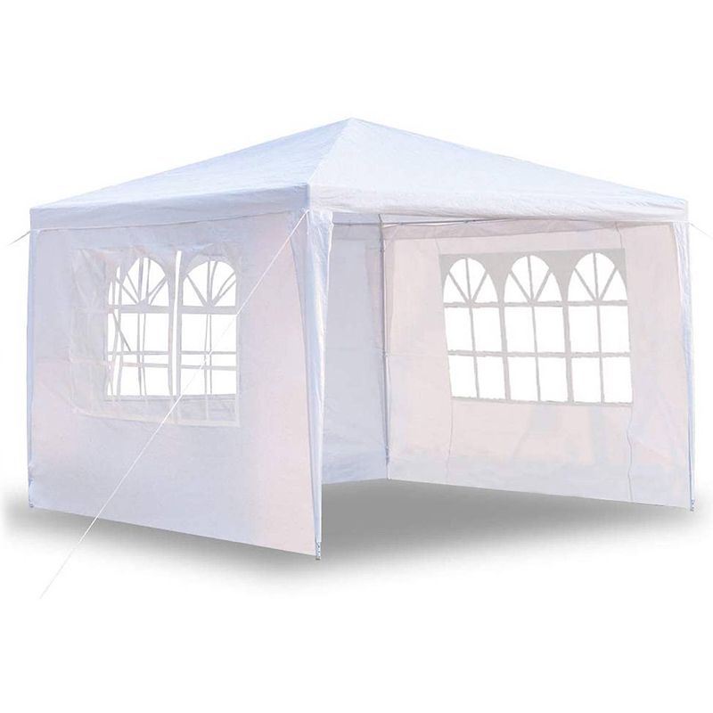 Foto van Maxxgarden partytent - paviljoen - 300 x 600 x 250 cm - met zijwanden - waterdicht pro - 32mm buizen - wit