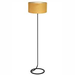 Foto van Light & living mavey staande lamp geel