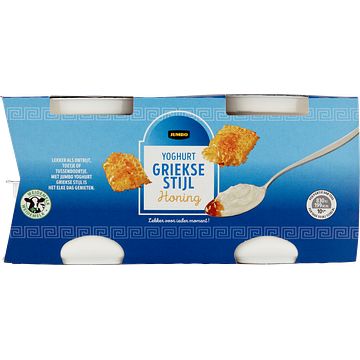 Foto van Jumbo yoghurt griekse stijl honing 4 x 150g