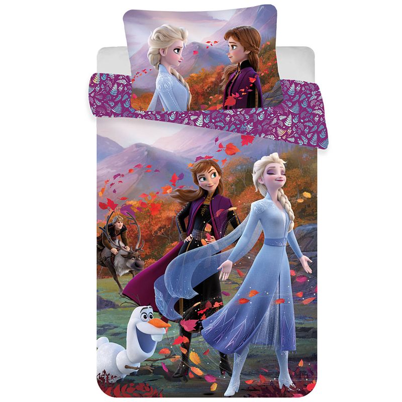 Foto van Disney frozen baby dekbedovertrek wind - 100 x 135 cm - katoen