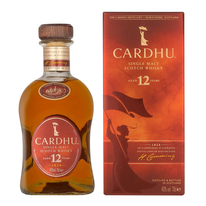 Foto van Cardhu 12 years 70cl whisky + giftbox