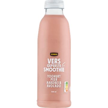 Foto van Jumbo yoghurt avocado smoothie peeraardbei 500ml