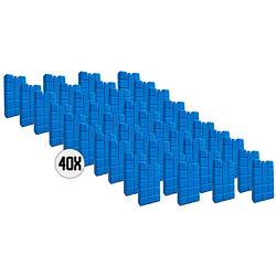 Foto van Dula koelelementen - blauw - 40 stuks - 400 gram - 16x9x3,2cm