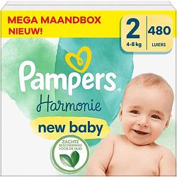 Foto van Pampers - harmonie - maat 2 - mega maandbox - 480 stuks - 4/8 kg