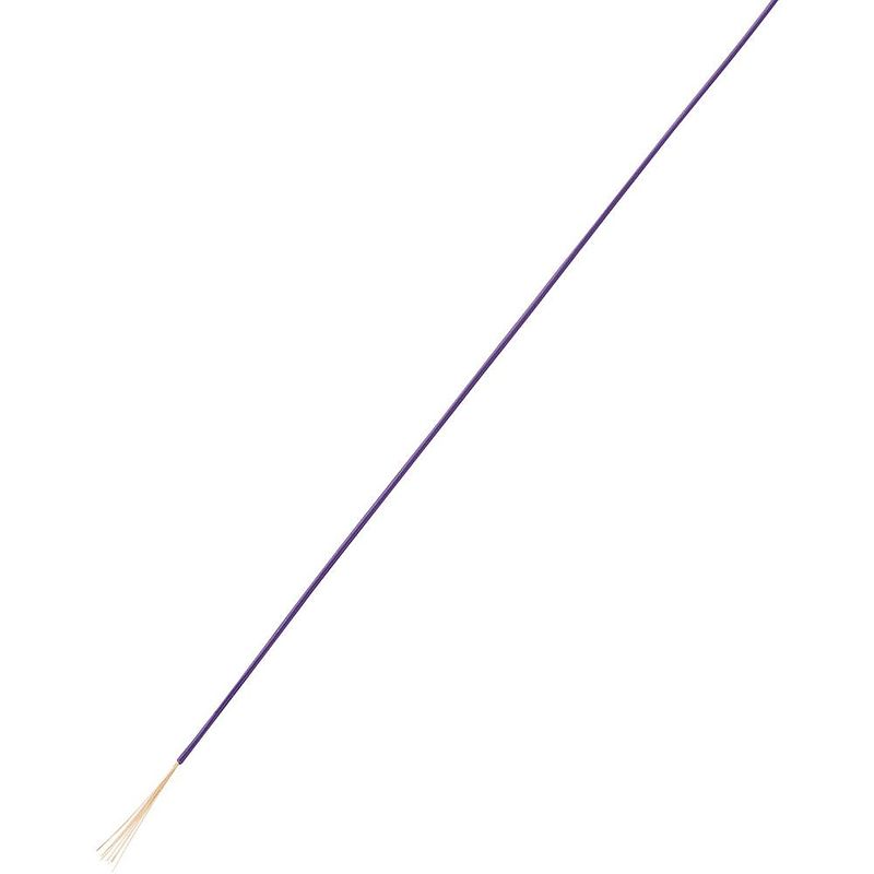 Foto van Tru components 1567786 draad lify 1 x 0.05 mm² violet 50 m