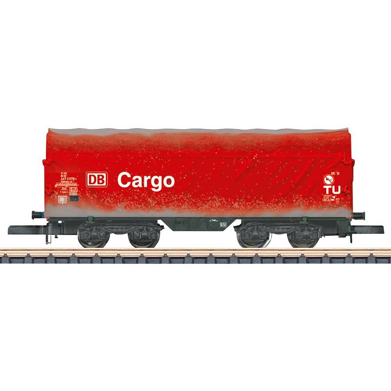 Foto van Märklin 086357 z schuifhuifwagen cargo van de db ag