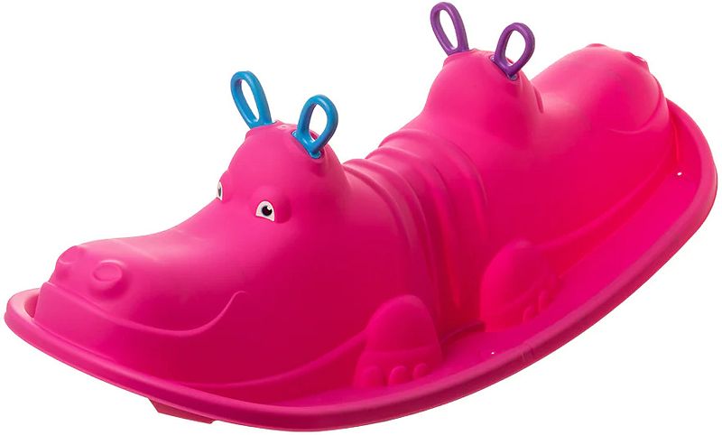 Foto van Starplay hippo schommelwip voor 1 tot 3 kinderen 103 cm roze