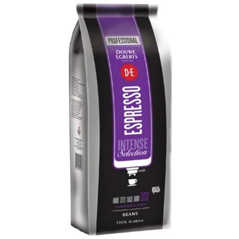 Foto van Douwe egberts koffiebonen, espresso intense, pak van 1 kg