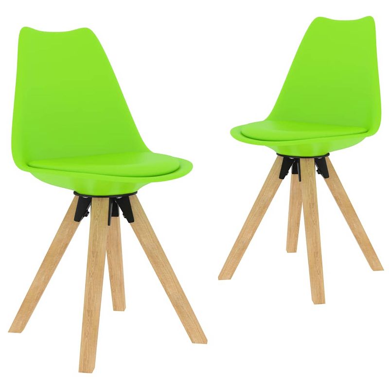 Foto van Vidaxl eetkamerstoelen 2 stuks groen