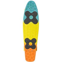 Foto van Choke skateboard big jim tricolor 71 cm polypropeen blauw/geel/oranje