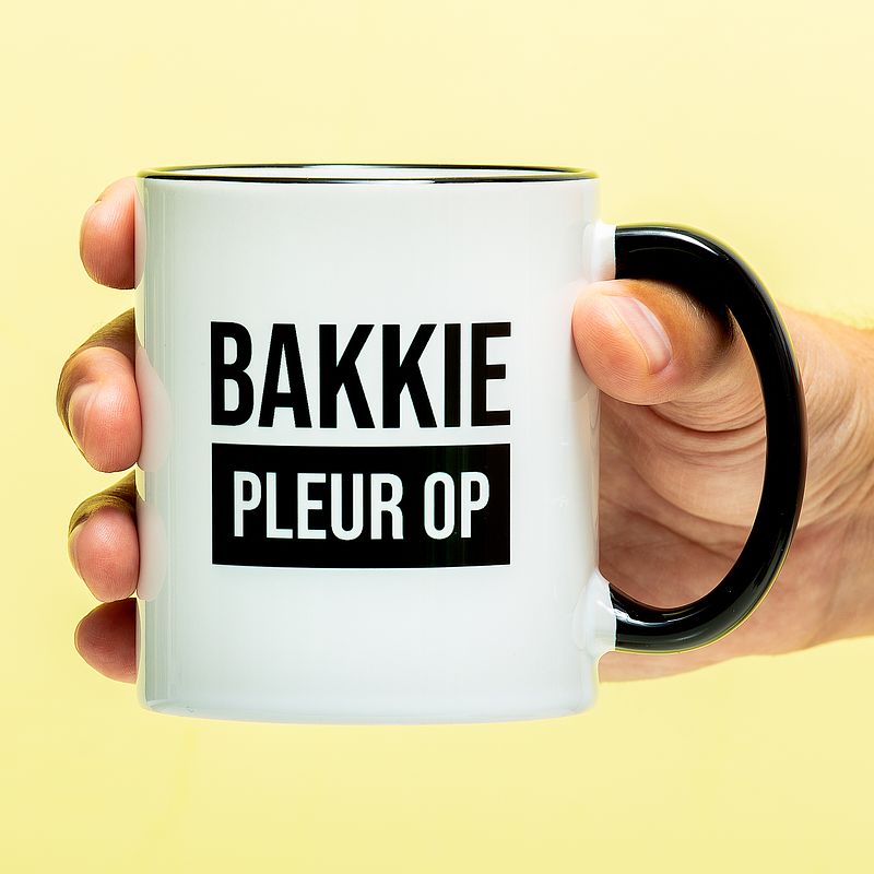 Foto van Mok bakkie pleur op