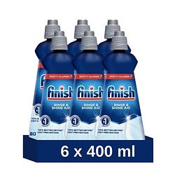 Foto van Finish glansspoelmiddel - 400 ml - voor glans + bescherming - 6 stuks - voordeelverpakking