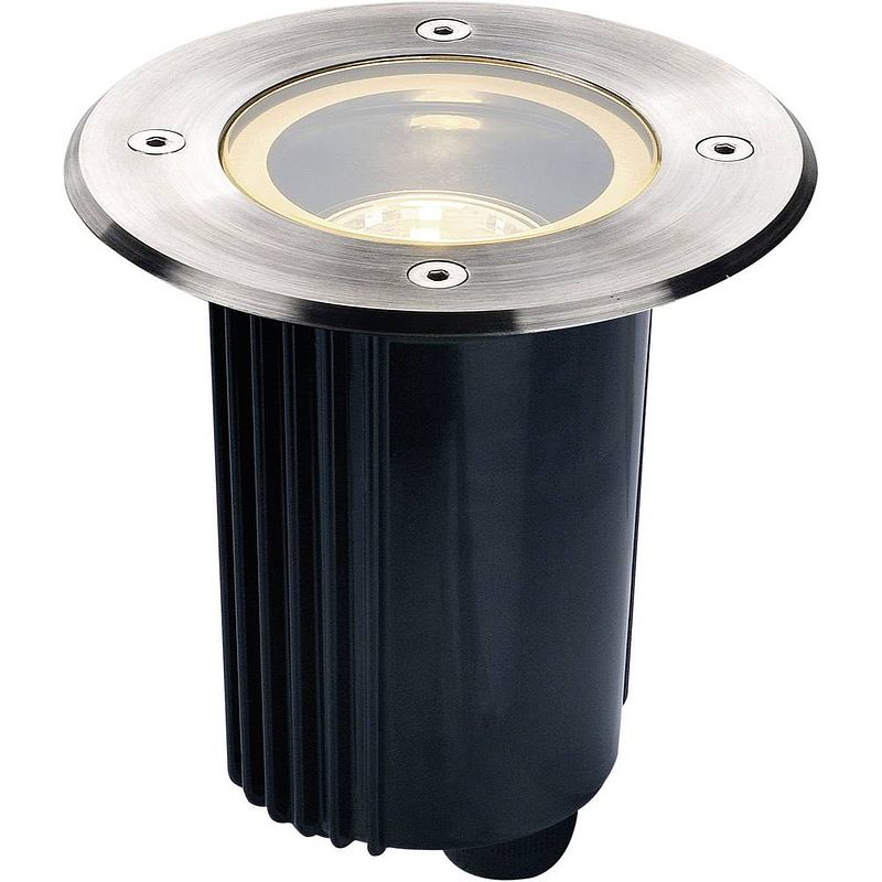 Foto van Slv dasar 115 229320 inbouw buitenlamp gu10 halogeen 35 w aluminium