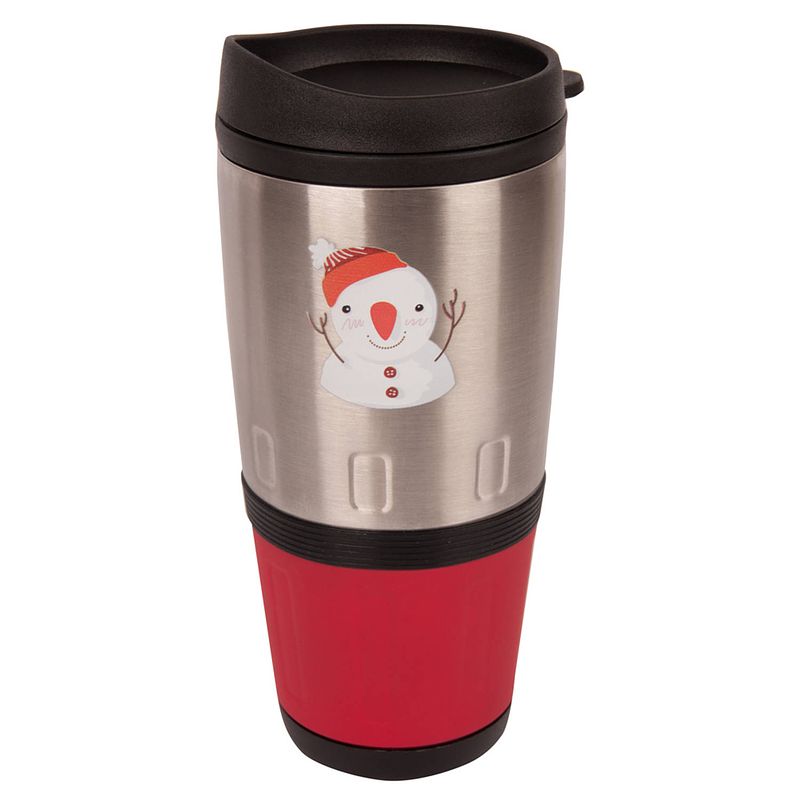 Foto van Biggdesign reisbeker - travel mug - kerst cadeau - 450 ml - koffiebeker - koffie to go beker