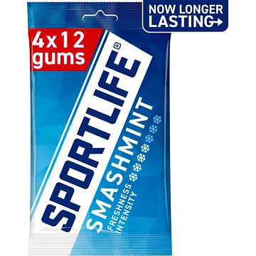 Foto van Sportlife smashmint sugar free gums 4 x 18g bij jumbo