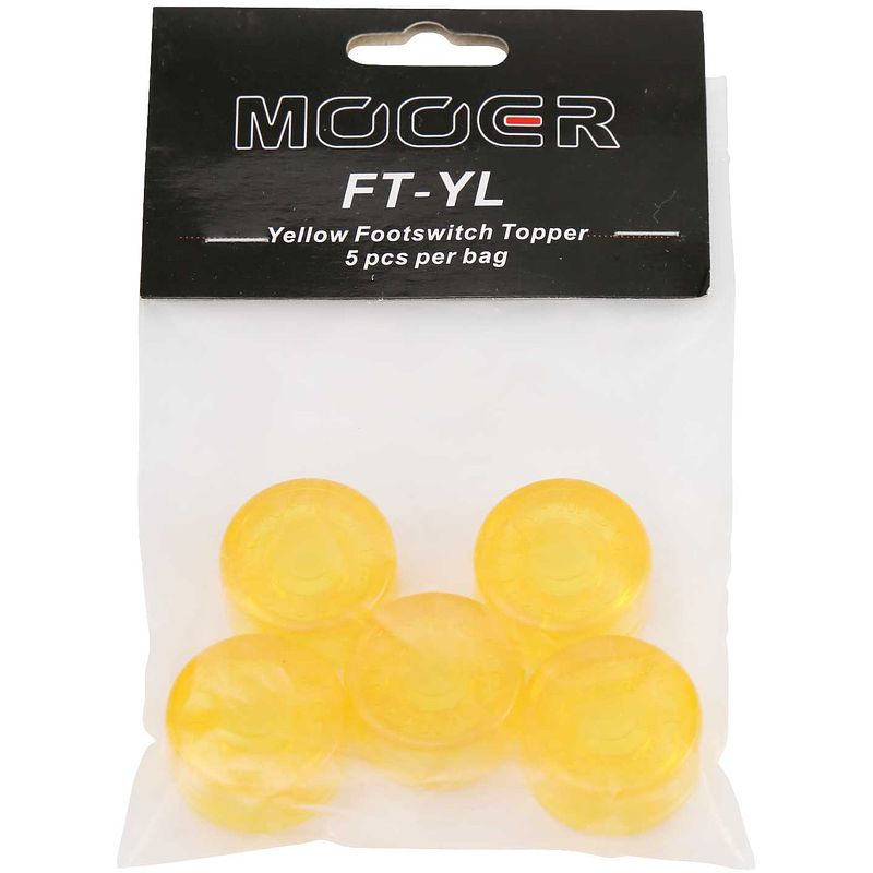 Foto van Mooer candy footswitch topper yellow (set van 5)