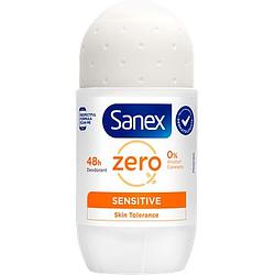 Foto van Sanex zero% sensitive gevoelige huid deodorant roller 50ml bij jumbo