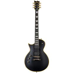 Foto van Esp ltd deluxe ec-1000 emg vintage black linkshandige elektrische gitaar