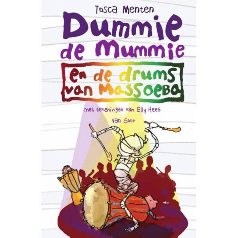 Foto van Dummie de mummie en de drums van massoeba - dummie