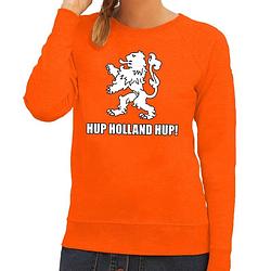 Foto van Nederlands elftal supporter sweater hup holland hup oranje voor dames xl - feesttruien