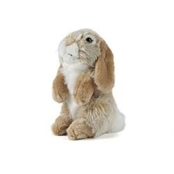 Foto van Pluche bruine hangoor konijn knuffel 19 cm speelgoed - knuffel huisdieren