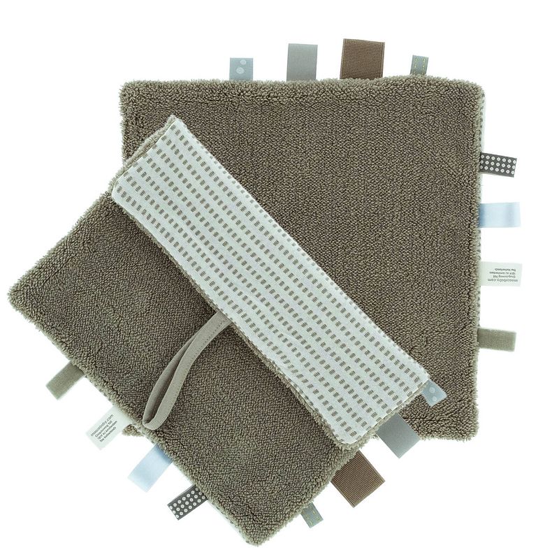 Foto van Snoozebaby organisch knuffeldoekje warm brown - 25x25 cm