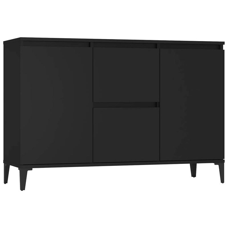 Foto van Vidaxl dressoir 104x35x70 cm spaanplaat zwart