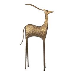 Foto van Clayre & eef decoratie beeld 50*21*130 cm koperkleurig metaal antilope
