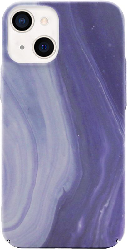 Foto van Bluebuilt purple marble hard case apple iphone 13 back cover