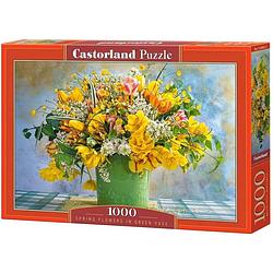 Foto van Castorland puzzel spring flowers 68 cm karton 1000 stukjes