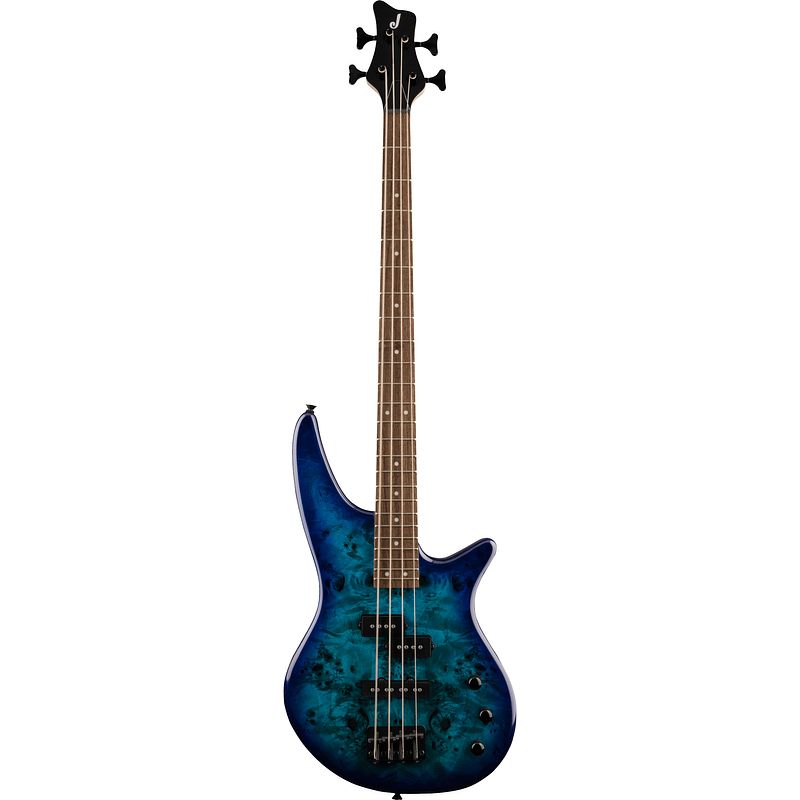 Foto van Jackson js series spectra bass js2p elektrische basgitaar blue burst