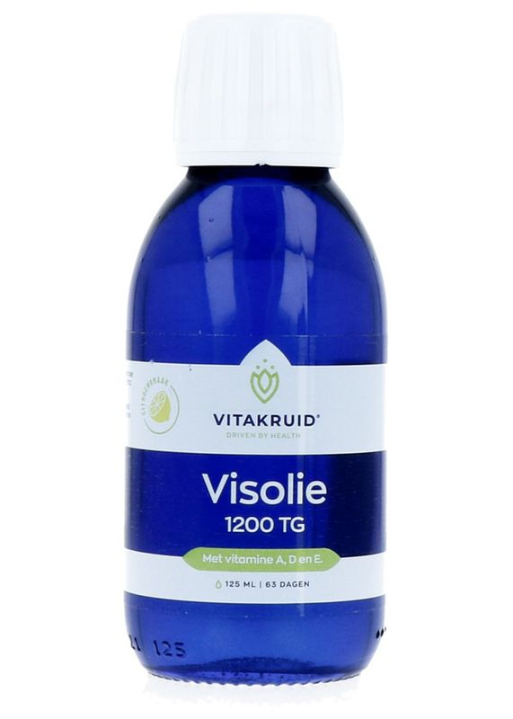 Foto van Vitakruid omega-3 visolie tg met vitamine a, d en e