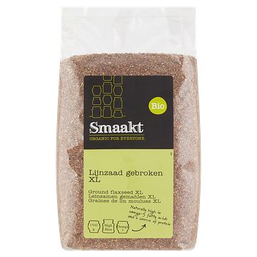 Foto van Smaakt bio lijnzaad gebroken xl 1500g bij jumbo