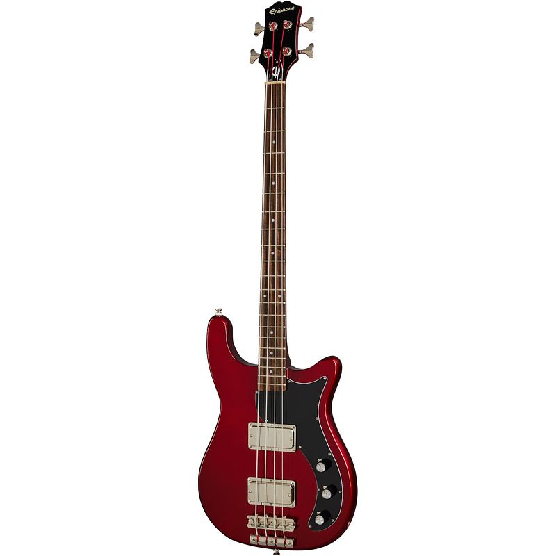 Foto van Epiphone embassy bass sparkling burgundy elektrische basgitaar