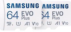 Foto van Samsung evo plus microsdxc 64gb - duo pack