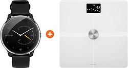 Foto van Withings move ecg zilver/zwart + withings body + wit