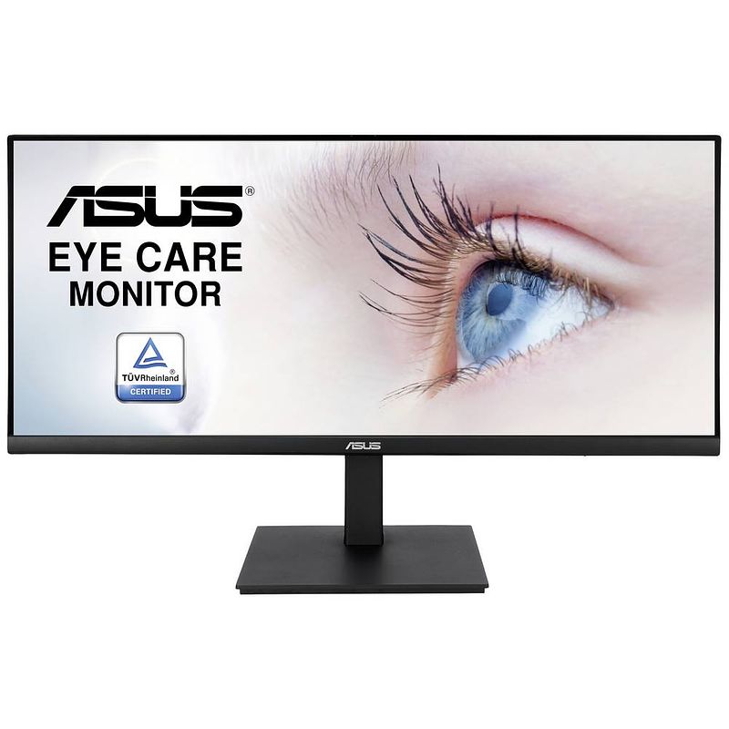 Foto van Asus vp349cgl gaming led-monitor 86.4 cm (34 inch) energielabel g (a - g) 3440 x 1440 pixel uwqhd 1 ms hdmi, hoofdtelefoon (3.5 mm jackplug), displayport,