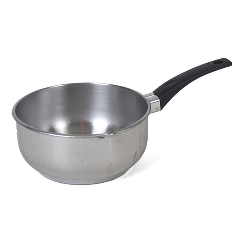 Foto van Rvs steelpan/sauspan van 16 cm - steelpannen