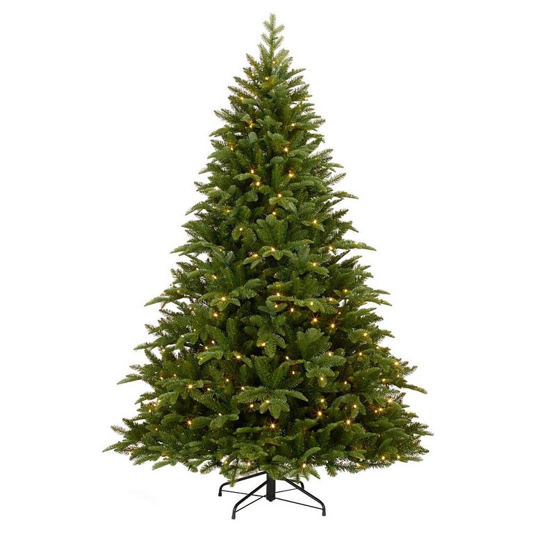 Foto van Black box - bolton kunstkerstboom groen led d132 h185 cm groen