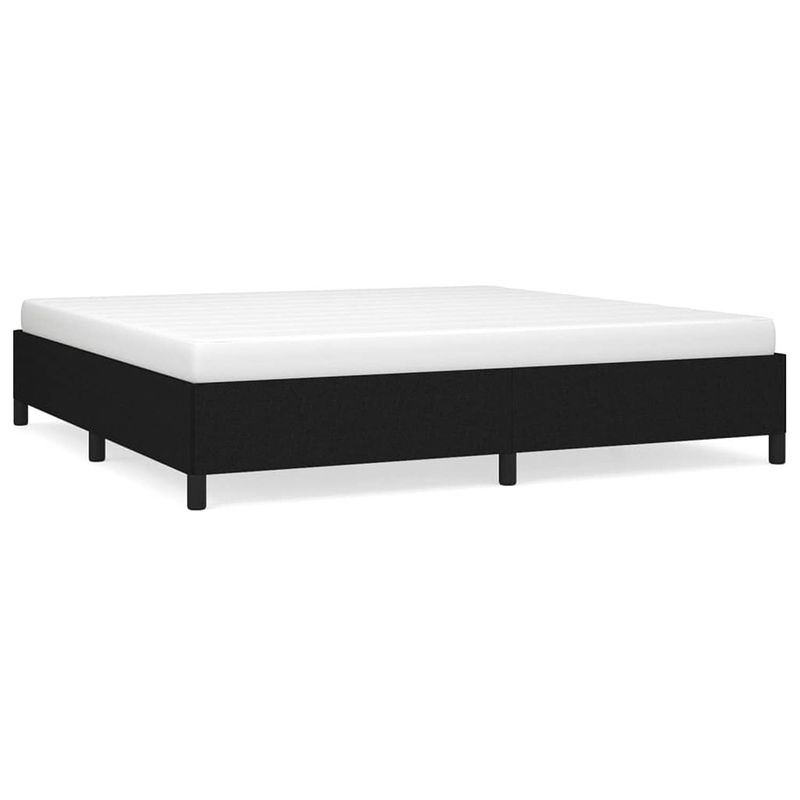 Foto van The living store bedframe - - bedframes - 203x203x35 cm - kleur- zwart