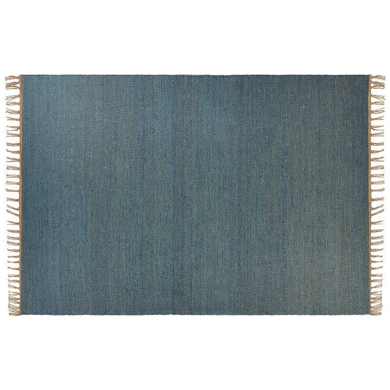 Foto van Beliani lunia - laagpolig-blauw-jute