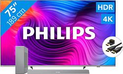 Foto van Philips 75pus8506 - ambilight + soundbar + hdmi kabel