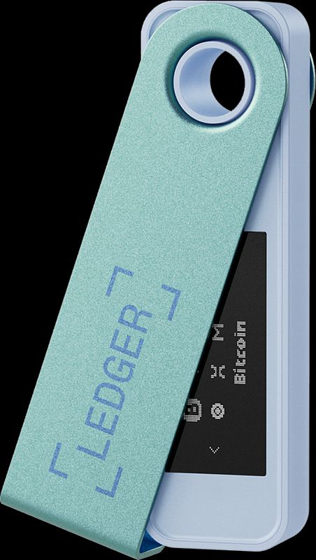 Foto van Ledger nano s plus pastel green