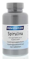 Foto van Nova vitae spirulina tabletten 250st