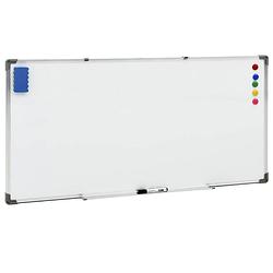 Foto van Vidaxl whiteboard magnetisch 110x60 cm staal wit