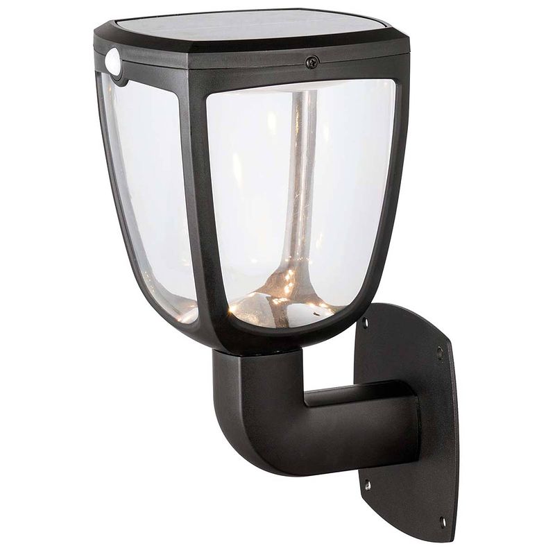 Foto van Nedis solar wandlamp - 0054040 - zwart