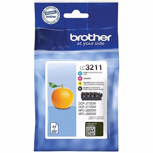 Foto van Brother cartridge lc3211 multi bcmy